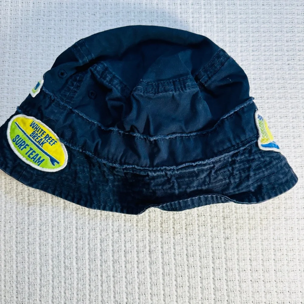 The Childrens Place Navy Blue Surf Team Bucket Hat Size 7/8 -‎ Sun Hat, Swim,